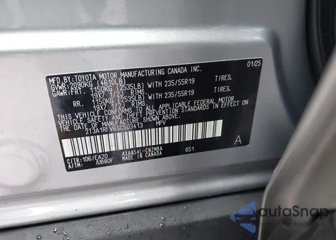 2025 Toyota Rav4 Xle Premium из США, поврежденный, VIN 2T3A1RFV6SC503413